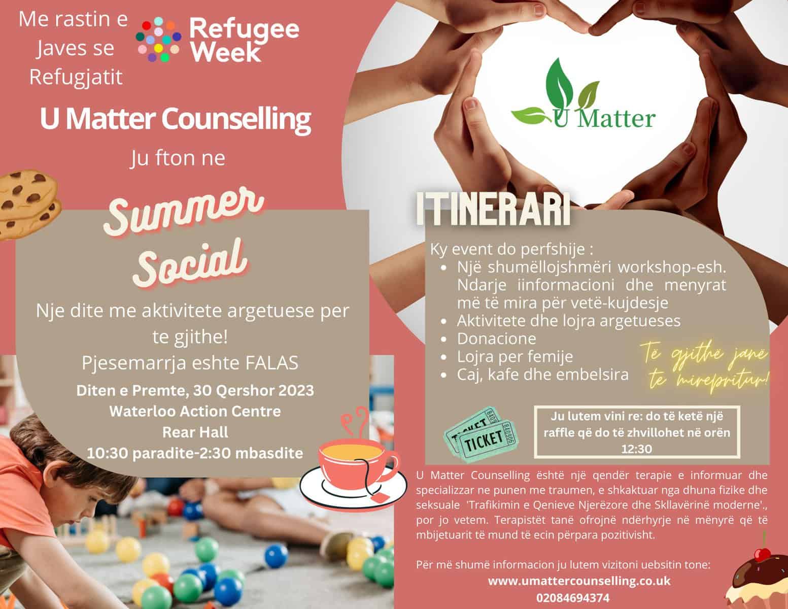U Matter Counselling - Summer Social